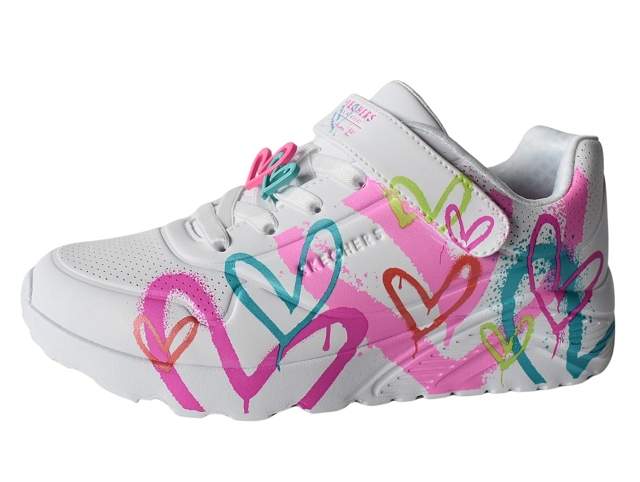 Skechers fille uno lite . 314966l blanc