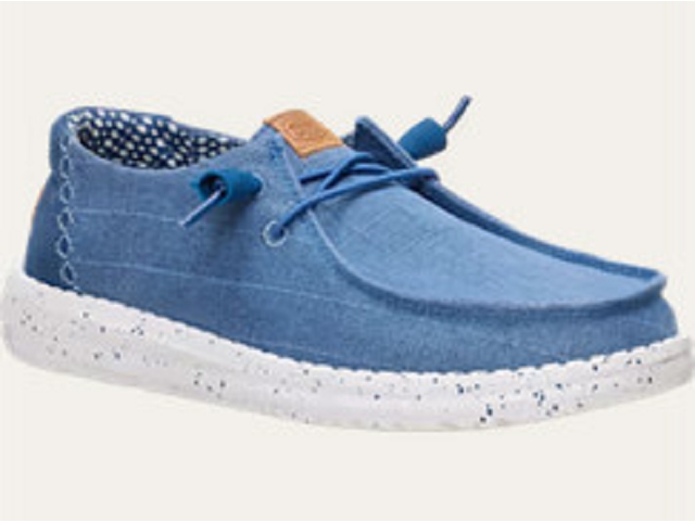 Dude femme wendy chambray grid bleu