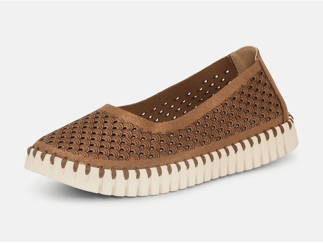 Isle jacobsen femme tulip ballerina 3578 marron