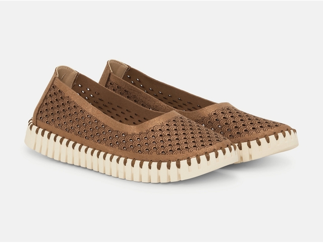 Isle jacobsen femme tulip ballerina 3578 marron6388102_2