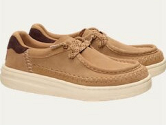 Dude femme harper moc crafted suede marron