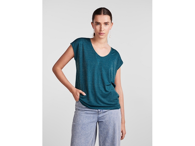 Pieces femme 17078572 pcbillo tee bleu7354923_2