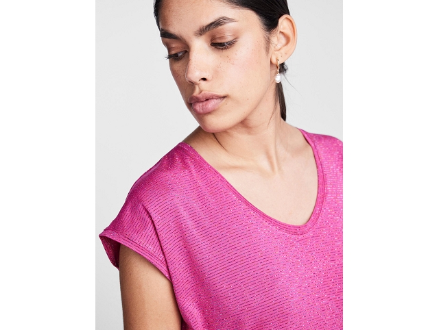 Pieces femme 17078572 pcbillo tee rose et violet7354924_2