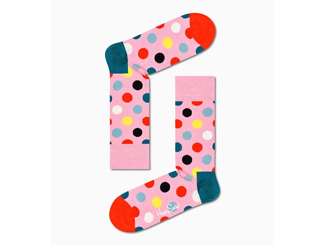 Happy socks bonneterie bdo01 . big dot rose et violet