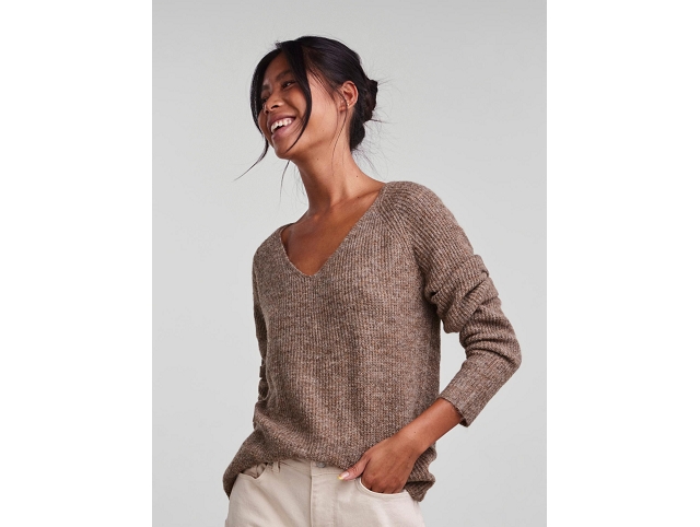 Pieces femme 17114251 . pcellen marron8043802_3