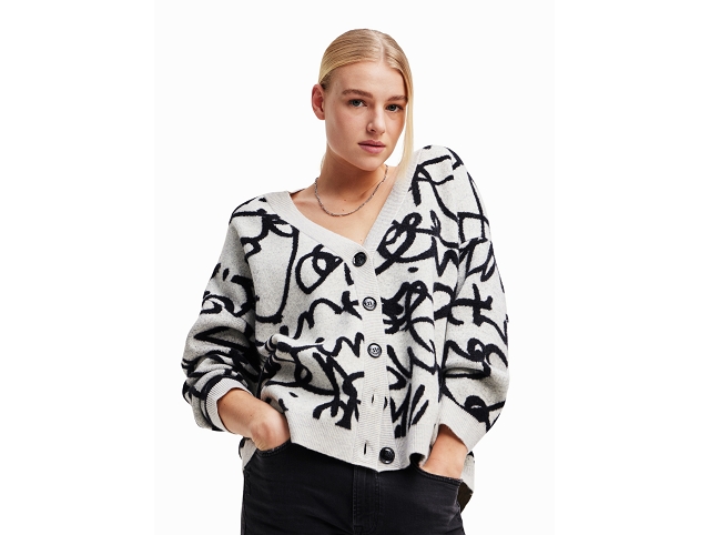 Desigual femme 23wwjf40 . lettering gris