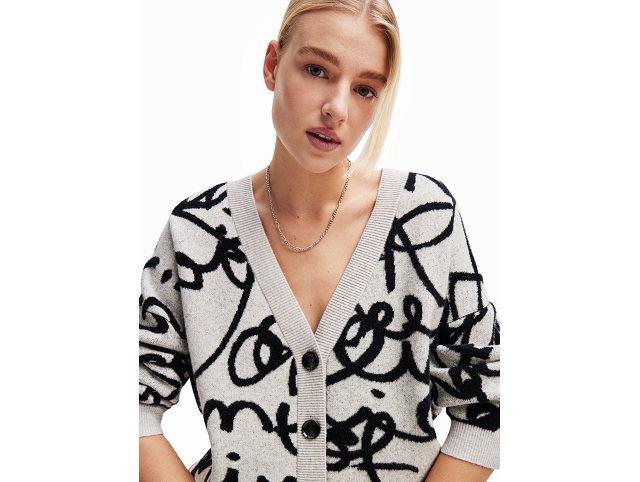 Desigual femme 23wwjf40 . lettering gris8050001_3
