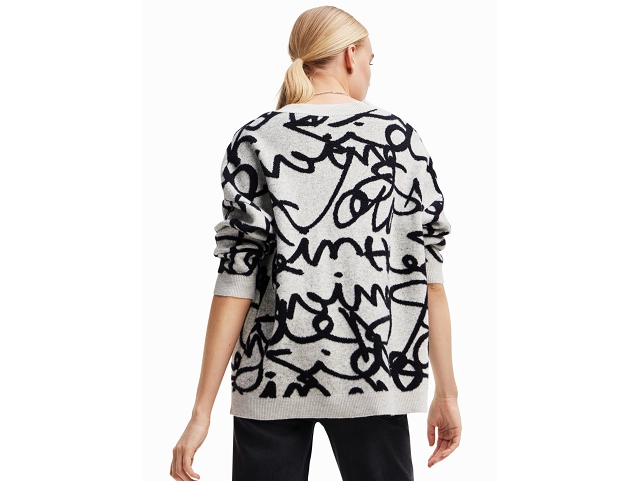 Desigual femme 23wwjf40 . lettering gris8050001_4