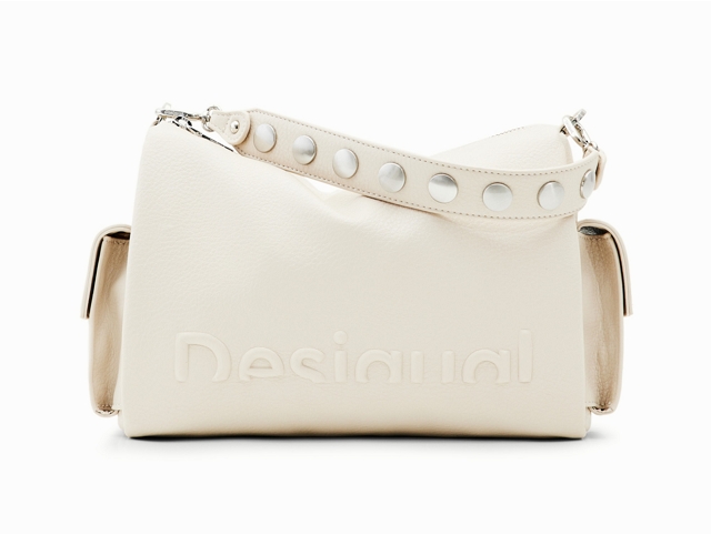 Desigual maroquinerie 23waxp04 . half logo habana blanc8051702_2