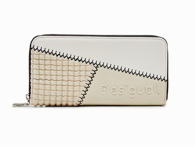 Desigual maroquinerie 23wayp14 . grisom fiona blanc8051901_3