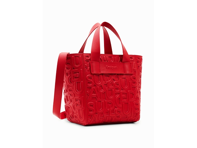 Desigual maroquinerie 23waxp92 . maki taupe valdivia rouge
