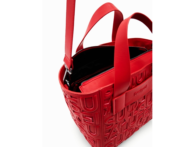 Desigual maroquinerie 23waxp92 . maki taupe valdivia rouge8052701_4
