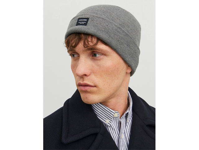 Jack and jones chapeau 12092815 . jacdna beanie gris