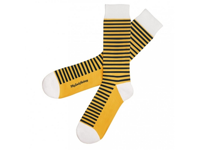 My sock factory bonneterie bzz bzz jaune et orange