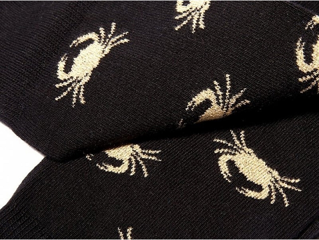 My sock factory bonneterie mini golden crab noir8077901_2