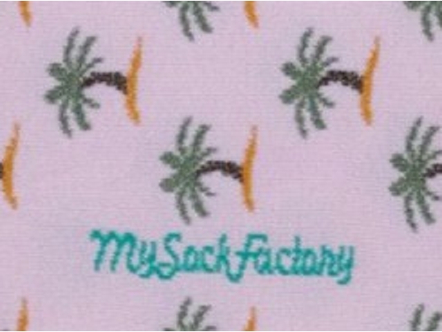 My sock factory bonneterie mini palm break rose et violet8078401_2