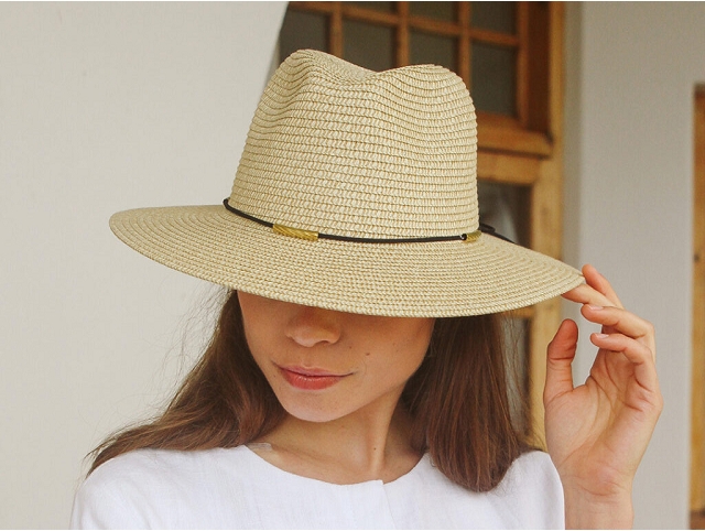 360 five everyday chapeau diane fedora beige