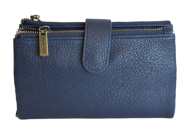 Mandoline maroquinerie 195 bleu