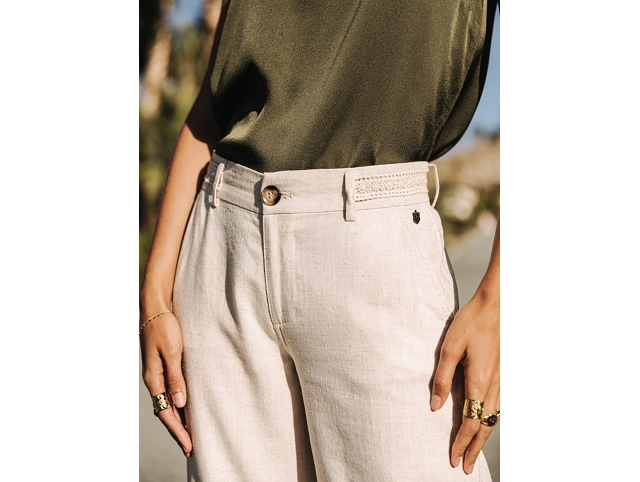 Freeman t.porter femme agatha plain linen . 25597 beige8113302_4