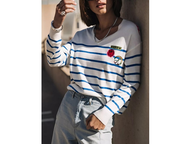 Freeman t.porter femme isabel stripes . 2512778a bleu