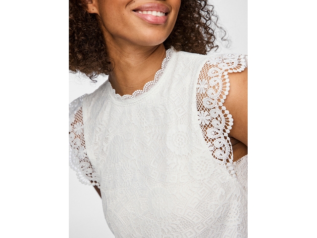 Pieces femme 17120454 . pcolline sl lace blanc8243602_3