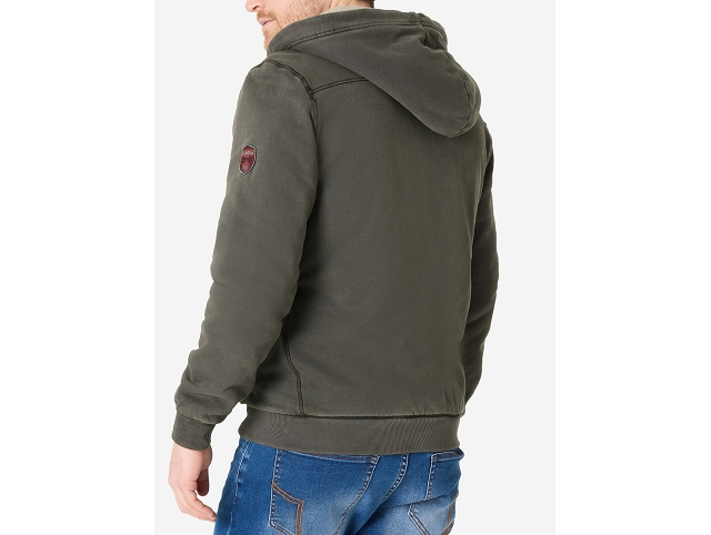 Timezone homme sweat hoodie . 28.10244.06.6880 vert8270201_4
