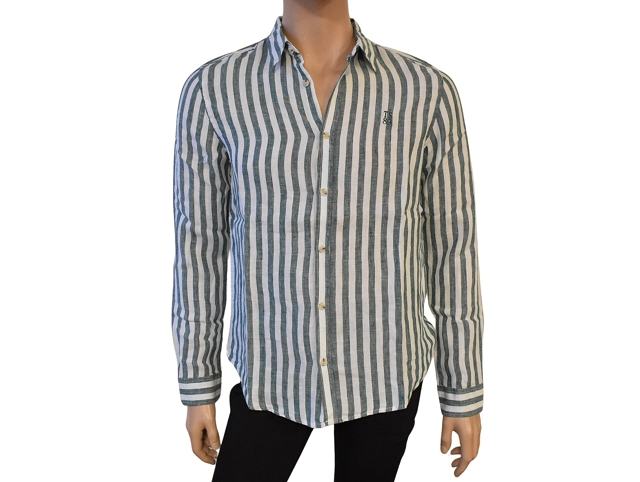Teddy smith homme c.linen stripe . 10718226d vert