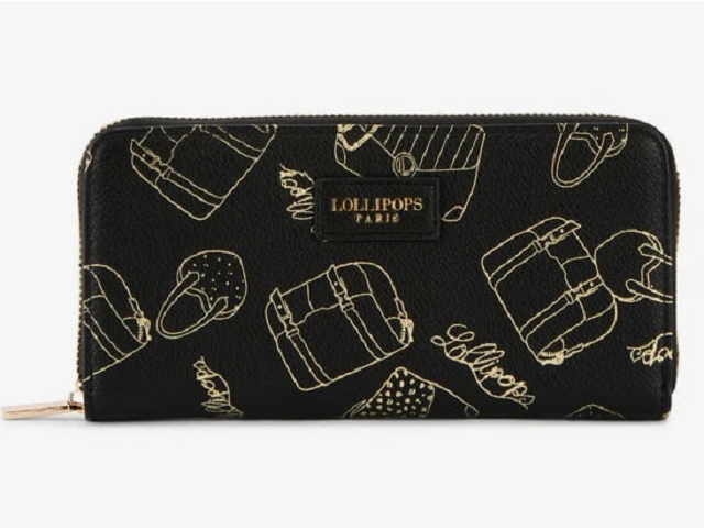 Lollipops maroquinerie sya wallet noir