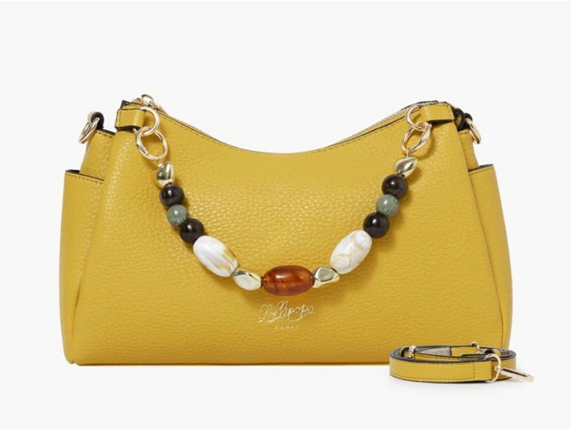 Lollipops maroquinerie stefie shoulder jaune et orange