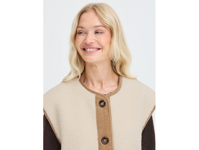 Byoung femme 20819119 . bycotty waistcoat beige8373201_2