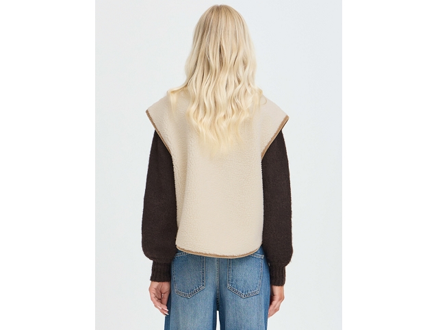 Byoung femme 20819119 . bycotty waistcoat beige8373201_4