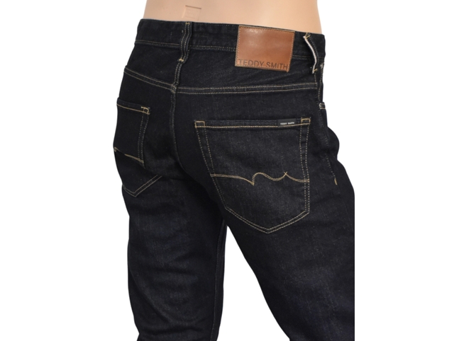 Teddy smith homme 10118453d . reg selvedge bleu8398101_3
