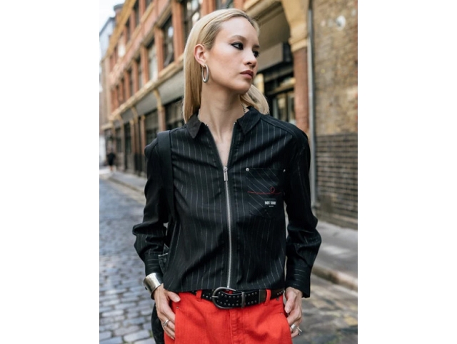 Freeman t.porter femme chiky stripe . 26328315 noir8429501_2